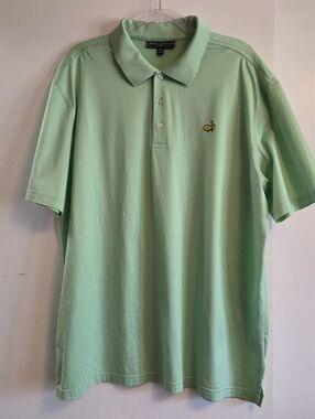 MASTERS COLLECTION Men's Green Polo Shirt XXL Golf Augusta